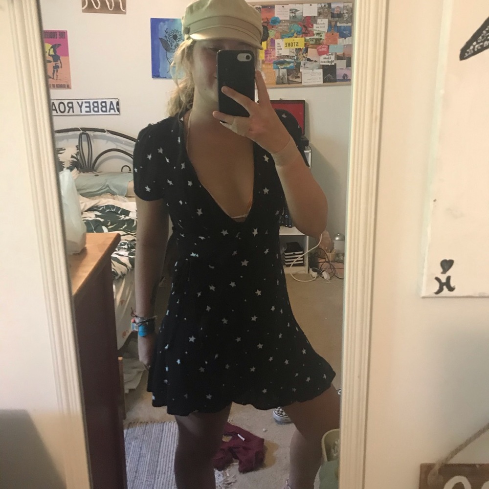 full tilt star wrap dress
